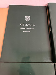 Jaguar XJ6 2.9-3.6 Factory Service Manual Set, Volumes 1-4, 1986