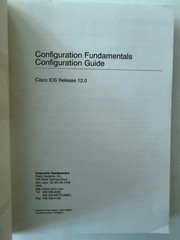 CISCO Configuration Fundamentals Guide: IOS Release 12.0: PB Book ~ Free Ship!