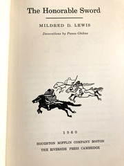 THE HONORABLE SWORD-SAMURAI by MILDRED LEWIS-1st Ed, 1st Pr.-1960-RARE $2.75 DJ