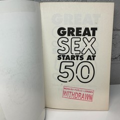 Great sex starts at 50 by Tracey Cox (Paperback Book) Self Help