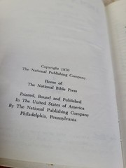 Holy Bible KJV 1970 National Bible Press White Bonded Leather Study Edition