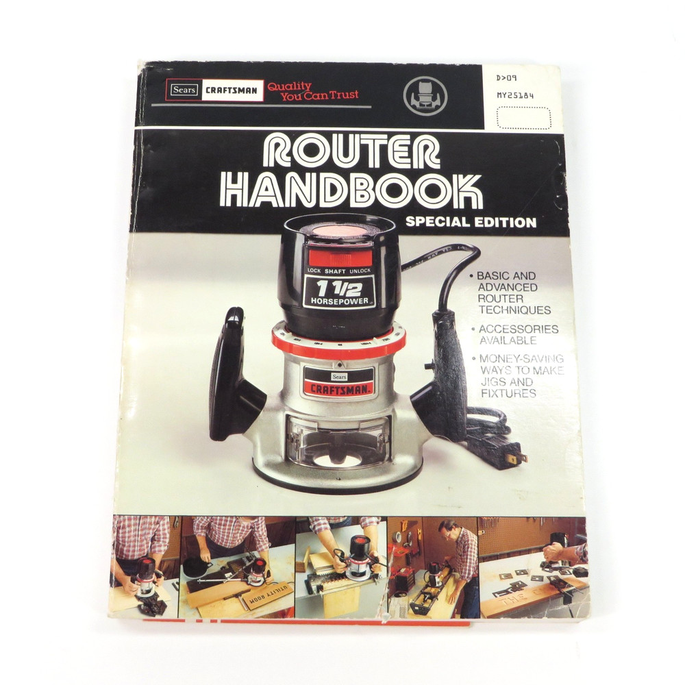 Sears Craftsman Router Handbook Special Edition Book 1984 Vintage Woodworking