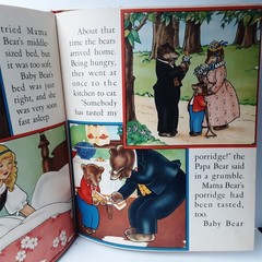 Vintage THREE FAMOUS STORIES Three Little Kittens Three Bears Three Pigs 1941