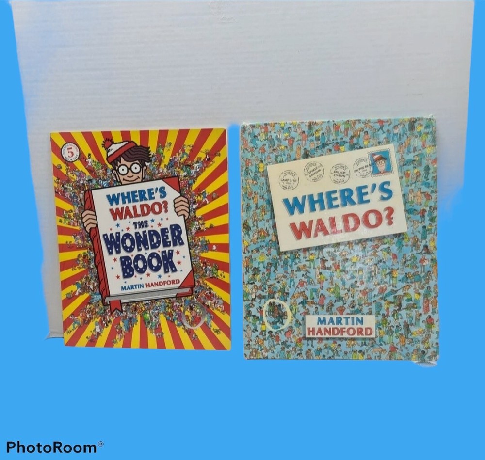2 wheres waldo books one soft cover one 1987 banned edition „Beach Nude woman „