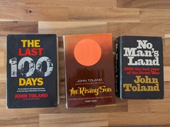 Lot of 3 John Toland Book: The Last 100 Days & The Rising Sun & No Man’s Land