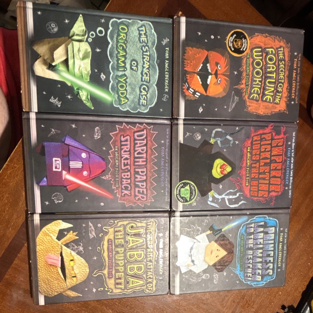Amulet Books Origami Yoda Lot of 6 Hardcover Illustrated Tom Angleberger