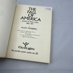 Allen Ginsberg The Fall of America (Paperback) City Lights Pocket Poets Series