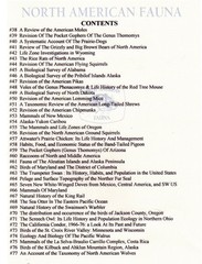 North American Fauna series complete run 1889 to 2016 79 books on DVD o