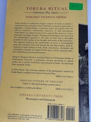YORUBA RITUAL: PERFORMERS, PLAY, AGENCY By Margaret Thompson Drewal PB 1992