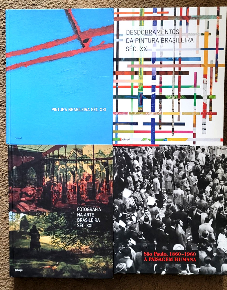Bundle Of 4 Brazilian Art Books(VG&VG+)(HC)Cobogó.In portuguese.See notes&pics.