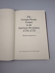 The Georgia-Florida Contest in the American Revolution By Searcy (1985) HC DJ
