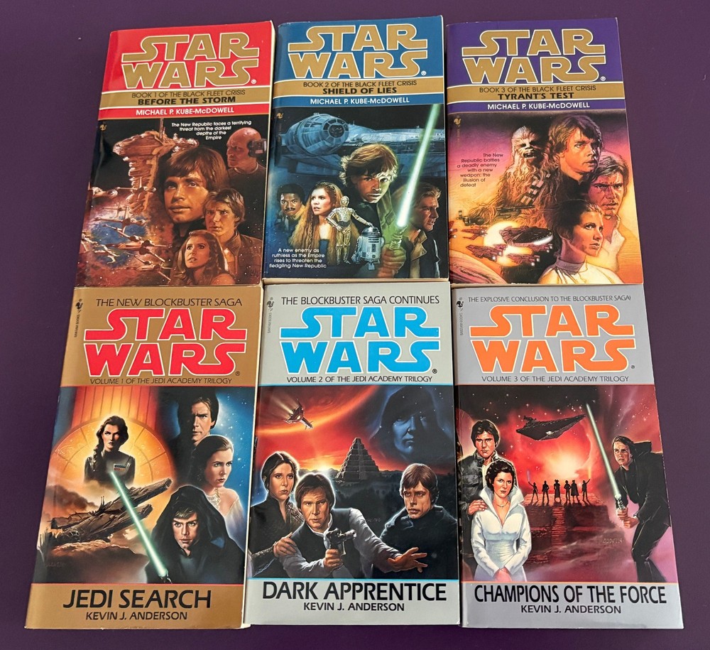 Star Wars The Jedi Academy Trilogy The Black Fleet Crisis 6 Books Paperback