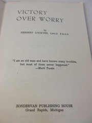 Vtg 1953 Victory Over Worry Herbert Lockyer Booklet
