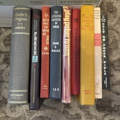 Lot Of 9 Vintage Poker Books. Wallace, Ashbury, Castle,Hallidays, Green, Davis