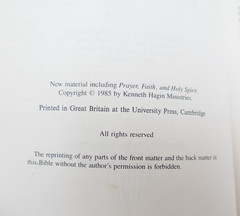 Rare Kenneth Hagin Ministries Rhema KJV Study Bible Calfskin Green by Cambridge