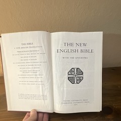 The New English Bible with Apocrypha 1970 Hardcover Oxford University Press