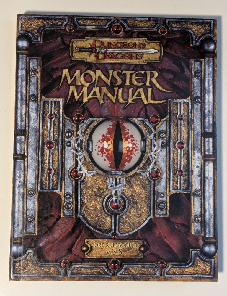 Monster Manual v3.5, Dungeons and Dragons Hardcover 2003 First Printing