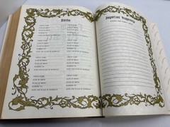 Vintage Large Holy Bible King James Version White Gold Gilt Page Edges