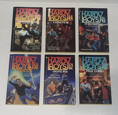Lot of 6 Hardy Boys Casefiles Books #43 44 45 50 52 62 Final Gambit Franklin W.