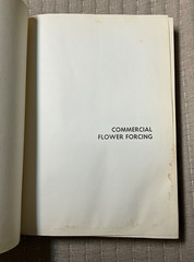 Vintage Hardcover Book – Commercial Flower Forcing by Alex Laurie