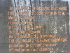 The Calendar of Organic Gardening Hardcover w/Jacket First Printing 1973