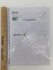 SOLIGT Blank Recipe Organizer Book Binder Double Sided Pages 240 Recipes W/Tabs