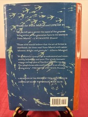 “Life Of Pi” A Novel By Yann Martel 2001 Hardcover With Dust Jacket 1st Edition