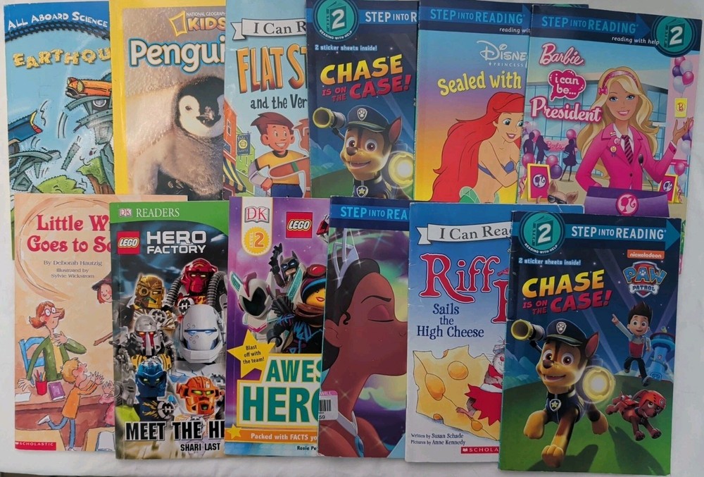 Lot of 12 Level 2 Step Into Reading | I Can Read | Learn To Read
