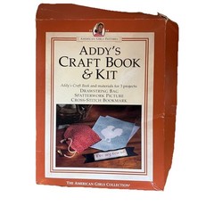 Retired American Girl Addy’s Craft Book & Kit Pleasant Co 1990s 3 Crafts Kit