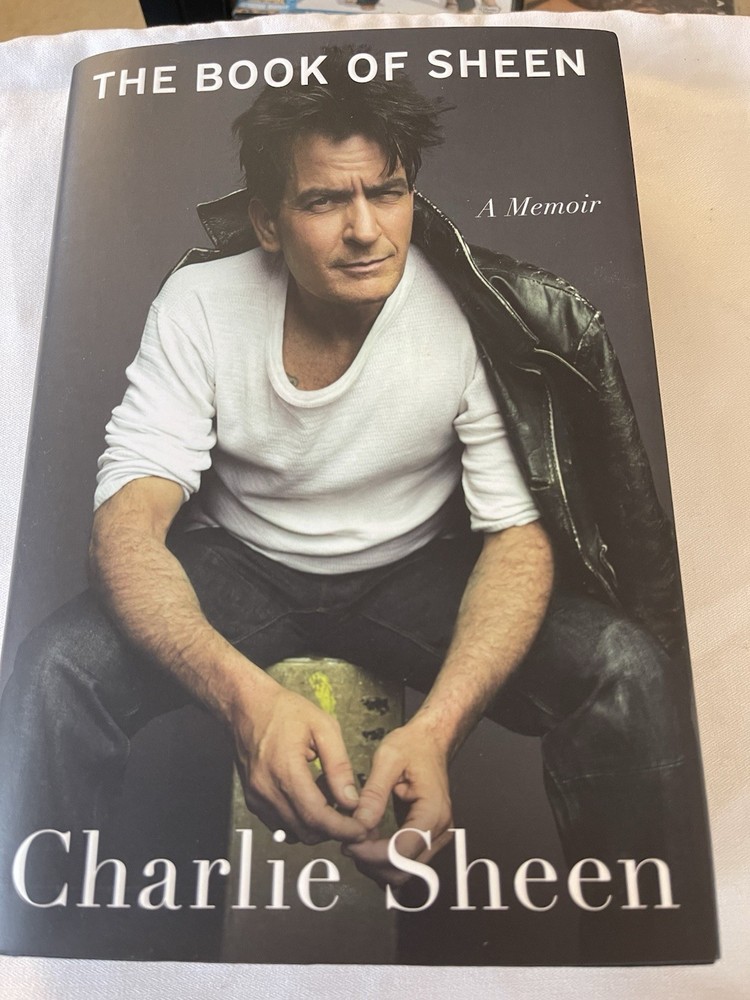 Charlie Sheen The Book Of Sheen: A Memoir Signed Book Hardcover Autographed
