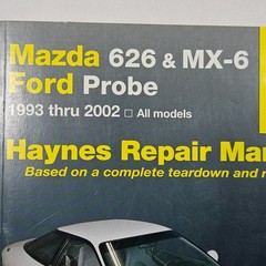 Haynes Repair Manual Mazda 626 & MX-6 Ford Probe 1993-2002 61042 Like New