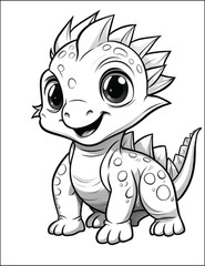 NEw Baby Dinosaur Coloring Book – Fun & 5. Spiral Bound Coloring Book