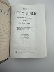 Nelson Giant Print Bible KJV Bonded Leather (Open Box) 544 Black -SHIPS FREE!