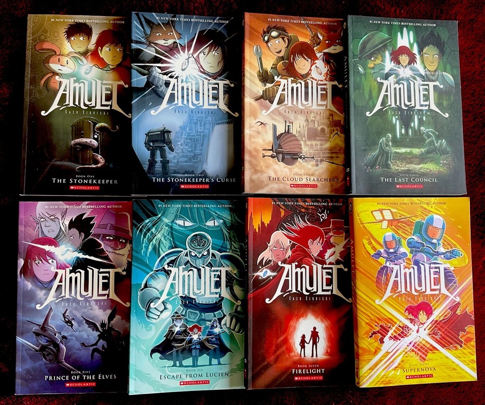 Amulet Complete Box Set Books 1–8 Kazu Kibuishi 2008-18 TP Graphic Novels PB