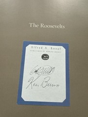 The Roosevelts Intimate History 1st Ed HC DJ Signed Ken Burns Geoffrey Ward