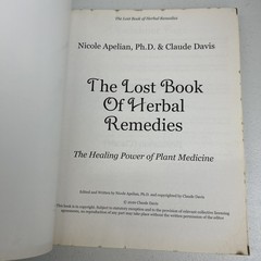 The Lost Book of Herbal Remedies by Davis & Apelian 2020 Paperback