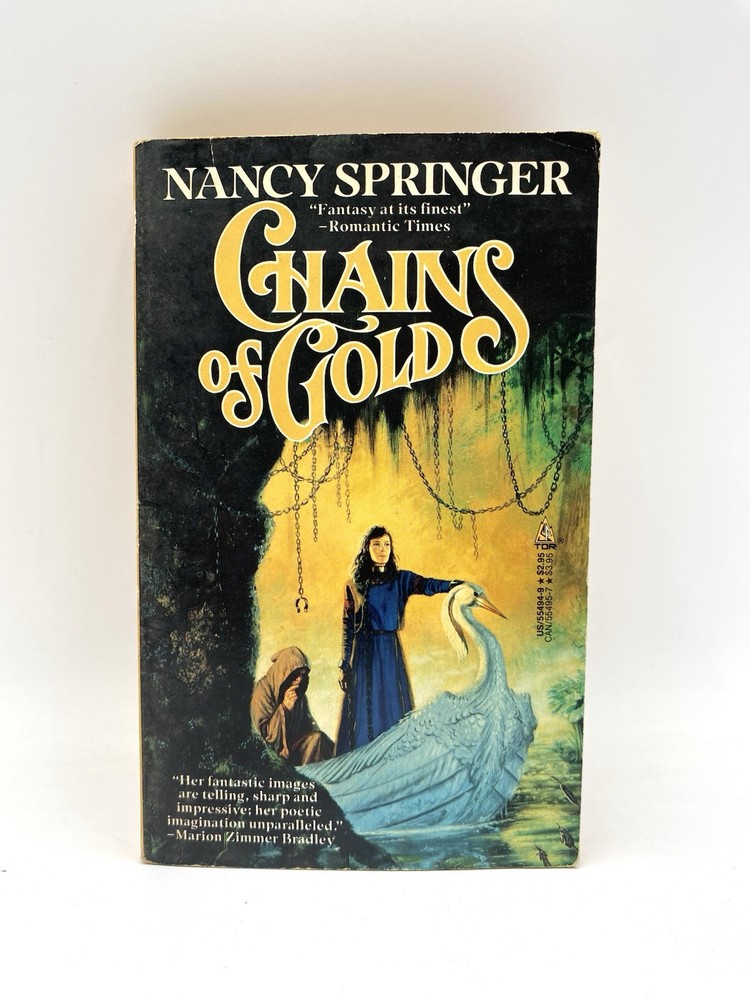 Vintage PB NANCY SPRINGER Chains of Gold. Tor 1988. 1st pbk. Romantic fantasy