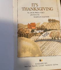 It’s Thanksgiving by Jack Prelutsky 1982 Scholastic Inc. PB #0590415719