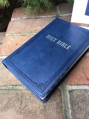 KJV Large Print Bible | Blue Faux Leather | Thumb-Indexed | King James Version