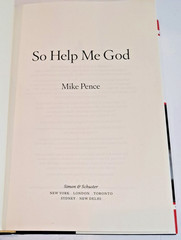 *Signed* So Help Me God by Mike Pence (2022) 1st Edition & Printing P2