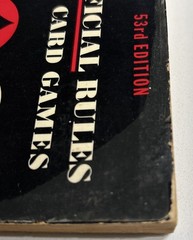1963 Official Rules Of Card Games 53rd Edition Paperback Poker Bridge Canasta