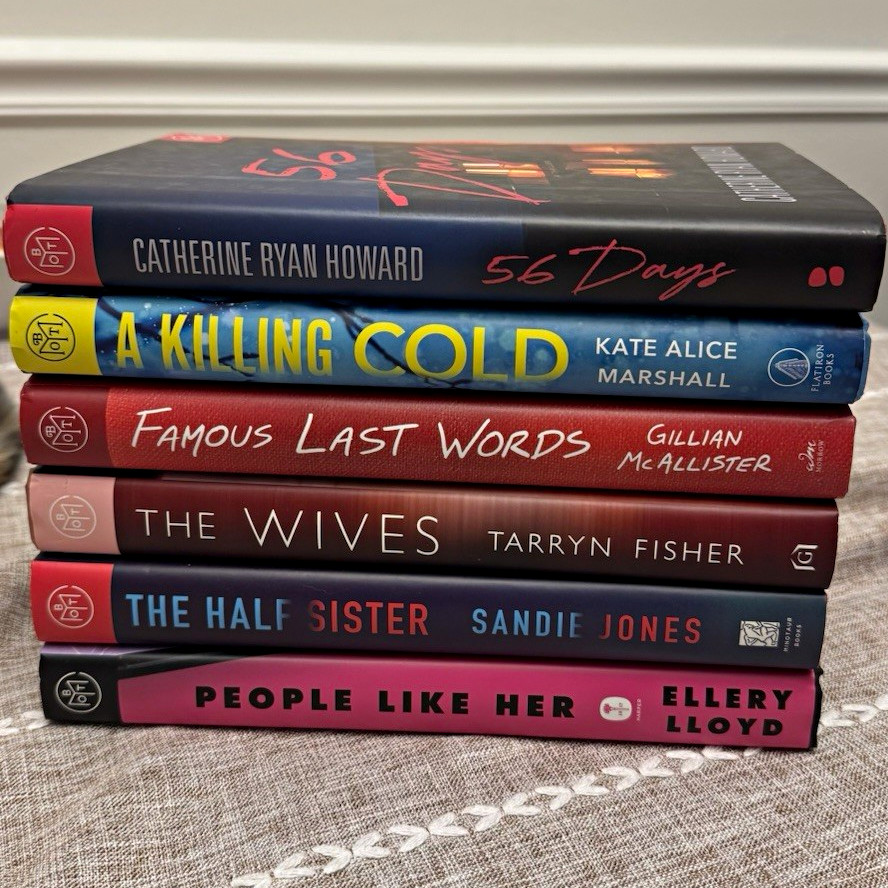 Thriller Hardcover BOTM Book lot – 6 books