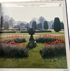 The English Garden Address Book Hardcover By Four Seasons Publishing 8.5 in Blue