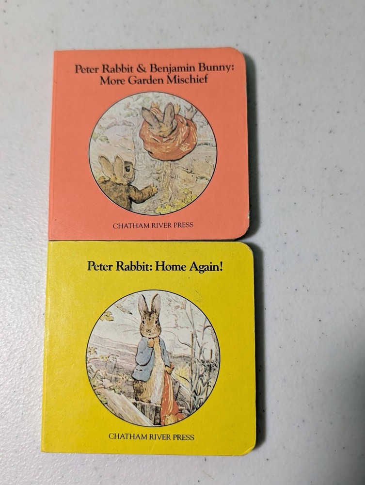 Peter Rabbit Mini Books 1983 Vintage Lot of 2