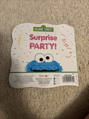 Bendon Sesame Street Board Book Cookie Monster Surprise Party (for Big Bird)