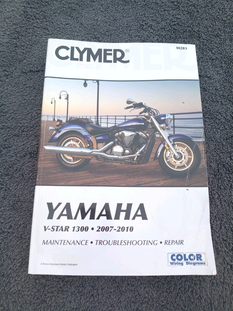 Clymer Yamaha Motorcycle Manual M283 V-Star 1300 2007-2010 READ DESCRIPT