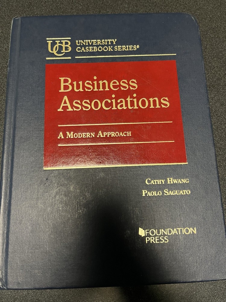 Business Associations: A Modern Approach