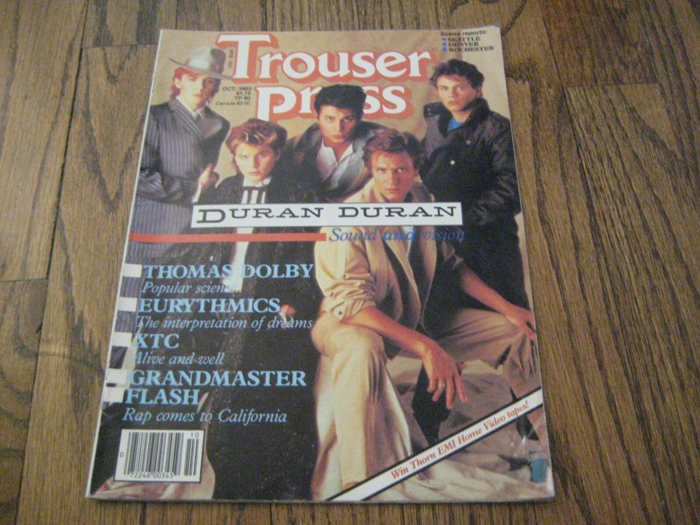 Trouser Press Magazine Oct 83 Duran Duran Thomas Dolby Eurythmics