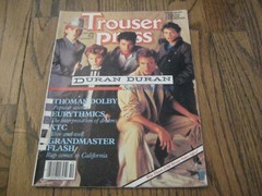 Trouser Press Magazine Oct 83 Duran Duran Thomas Dolby Eurythmics