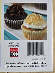 Babycakes Cupcake Cookbook, 175 Best Cupcake Maker Recipes, Sealed, 216 Pages